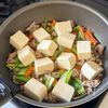【豆腐と小松菜のそぼろあん】節約食材でパパッと作る♪の工程3