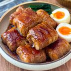 煮込み時間5分だけ◎【豚バラと厚揚げのもっちり角煮風】