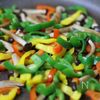 冷凍できるお弁当おかず　きのことパプリカのカレーソテーの工程4
