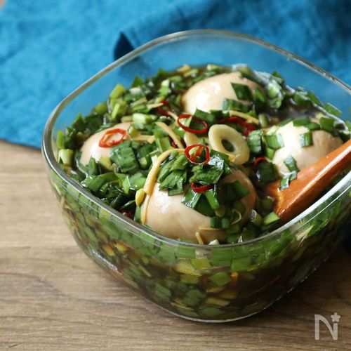 【やみつきニラ漬け煮卵】タレが主役でご飯がすすむ！