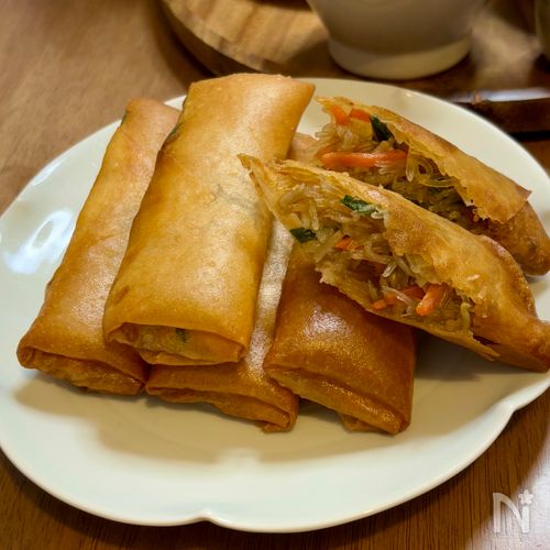 リピ確定！ピクニックに持っていきたい野菜春巻き✨️