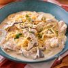 【チキンときのこのワンパンクリームパスタ】お手軽！牛乳で作るの工程4