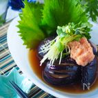 揚げないとろとろ茄子＊ピリ辛めんたい出汁漬け