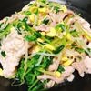 まーこの作ってみた!投稿(やみつき♪『豚こまと豆苗のうまだれサラダ』【#作り置き】)