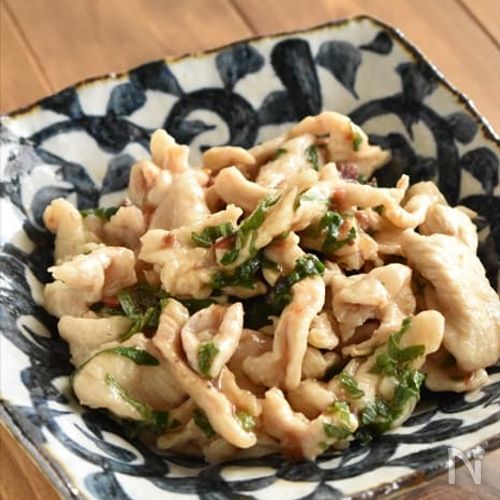 【水晶鶏のさっぱり梅和え】鶏むね肉が驚くほどの柔らかさか！