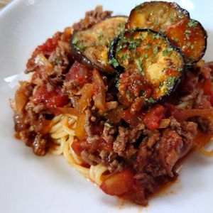 1063890の作ってみた!投稿(【なすとひき肉の本格ボロネーゼ】煮込まず簡単♪)