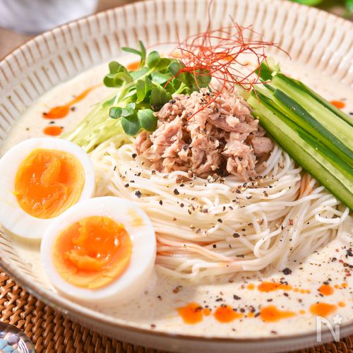 台湾風クリーミー豆乳そうめん│さっぱりなのにとろ〜り濃厚！