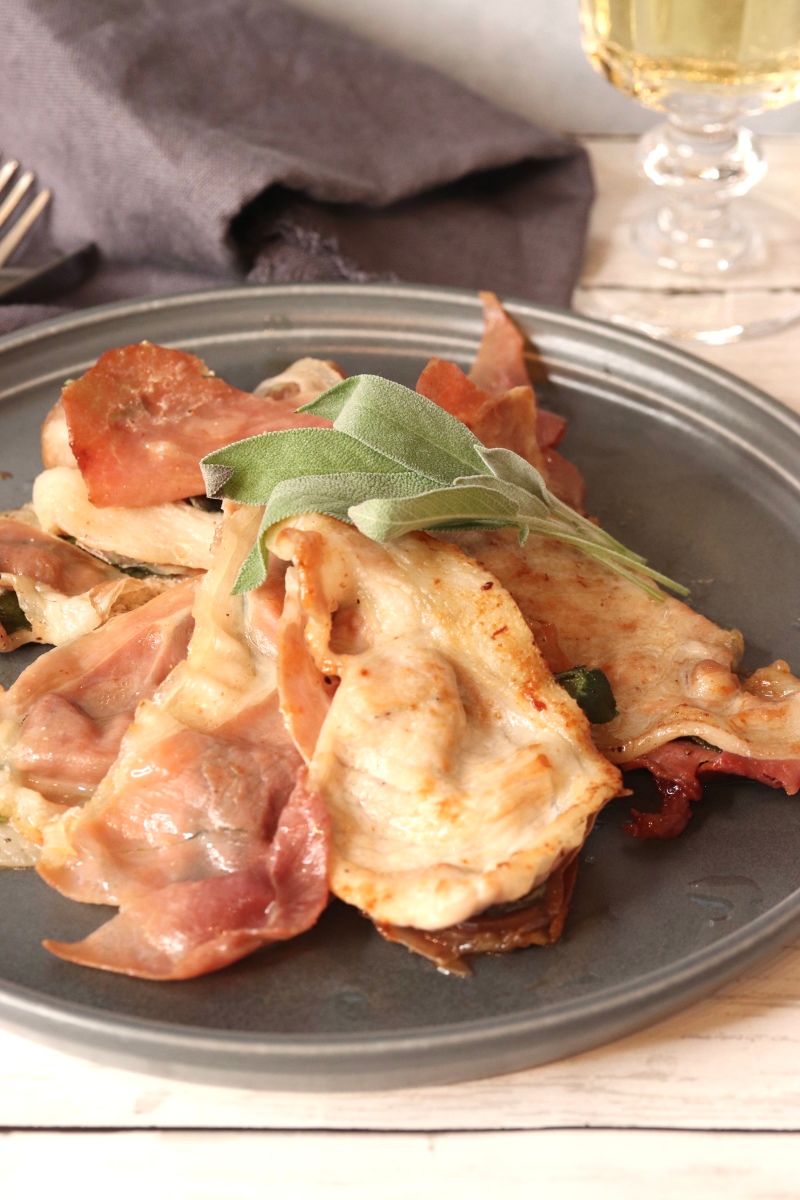 軽いチキンサルティンボッカのレシピ