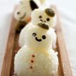 白だしの雪だるまおにぎり