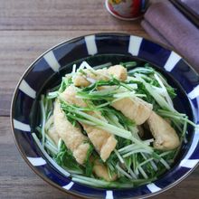 『水菜とお揚げのさっと煮』