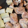 ワンパンで簡単！【鶏肉と椎茸と長ねぎのガーリッククリーム煮】の工程2