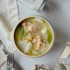 ホクホク長芋の参鶏湯風スープ