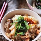 おこげが美味しい♡鮭のコク旨っバター醤油炊き込みご飯