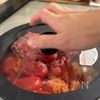 【えのキーマカレー】肉を減らして、旨味減らさずの工程2