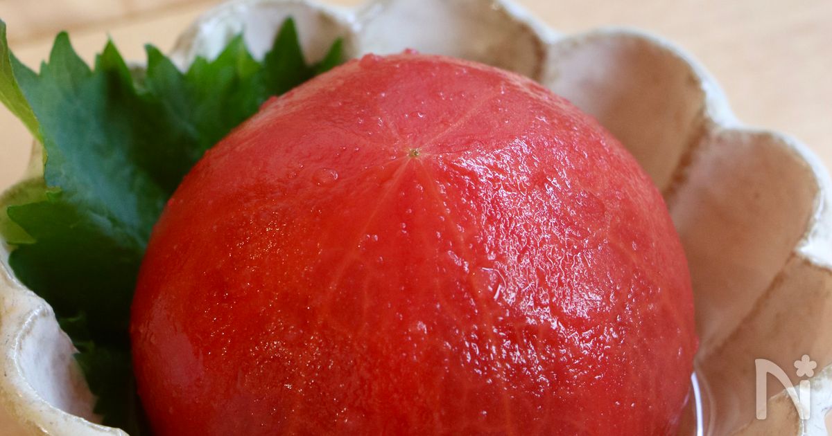 夏に食べたい！トマトの白出汁漬け