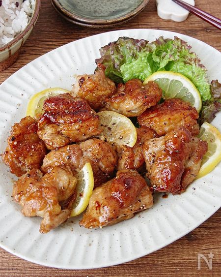 レモンバター醤油ペッパーチキン