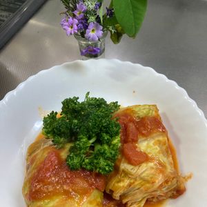 そら・ゆずの作ってみた!投稿(我が家のロールキャベツ【トマト缶で栄養満点】)
