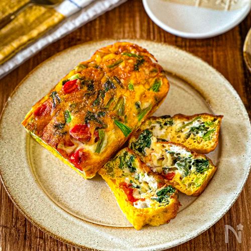 混ぜて焼くだけ作業時間10分☆【カラフルオムレツ】