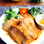 朝漬けて夜に焼く♪豚ロース肉のにんにく醤油ソテー