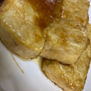きょの作ってみた!投稿(安旨ヘルシー／男子も喜ぶガリバタ豆腐ステーキ)