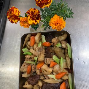 そら・ゆずの作ってみた!投稿(根菜たっぷり♡簡単美味しい！『我が家の筑前煮』)