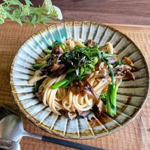 まるっとビタミン摂取！元気になれる菜花と舞茸のパスタ