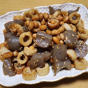 ナムディの作ってみた!投稿(【蒟蒻とお豆さんのうま煮】作り置き/お弁当に♡︎)
