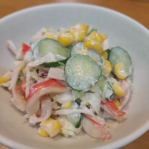505458の作ってみた!投稿(【惣菜屋さんの、カニかまキャベツコールスロー】副菜/栄養満点)