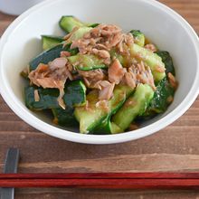 メイン食材2つだけ！ツナときゅうりのオイスターソース炒め