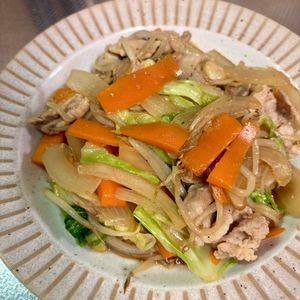 ぴの作ってみた!投稿(夫が大絶賛した定食屋さんの野菜炒め)