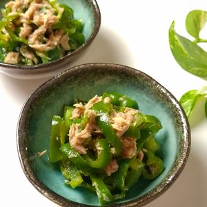 とのちゃまの作ってみた!投稿(レンジで5分！【ピーマンとツナのレモンマリネ】さっぱり美味♩)