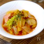 白菜使い切り★『レンジで簡単！白菜のトマト煮』