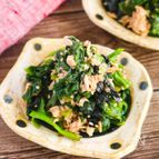 ほうれん草のツナ海苔ナムル【レンジで5分スピード副菜】