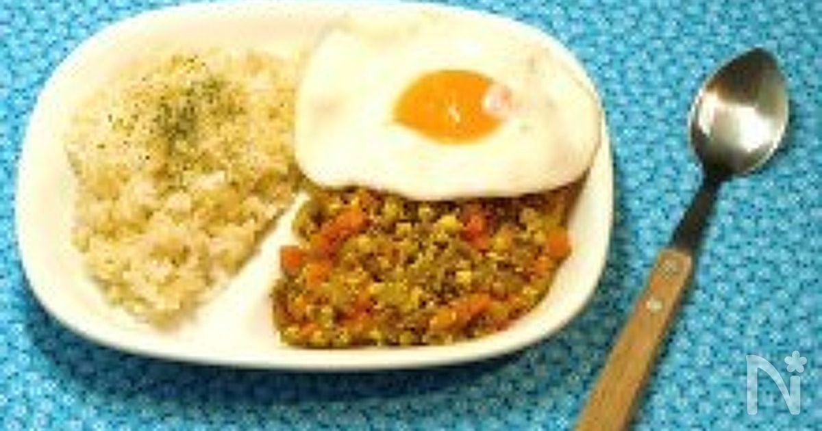 豆腐を使ってヘルシーに♪ドライカレー