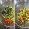春キャベツとキムチの海苔サラダの工程3