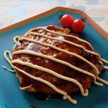 ひき肉でも大満足♪野菜たっぷりヘルシーお好み焼き