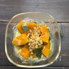 かぼちゃの豆乳マスタードソースあえの工程2