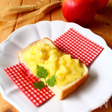 バター香る角切りリンゴのトースト スーパープロテイン By 庭乃桃 レシピサイト Nadia ナディア プロの料理家のおいしいレシピ