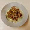 りんの作ってみた!投稿(行列の定食屋さんの🍚とろとろ豚バラねぎ塩レモン炒め定食🤩)