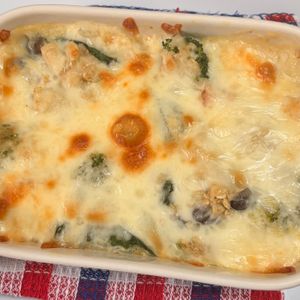 ゆっこの作ってみた!投稿(たっぷり野菜のオートミールグラタン【美肌・ダイエット・簡単】)