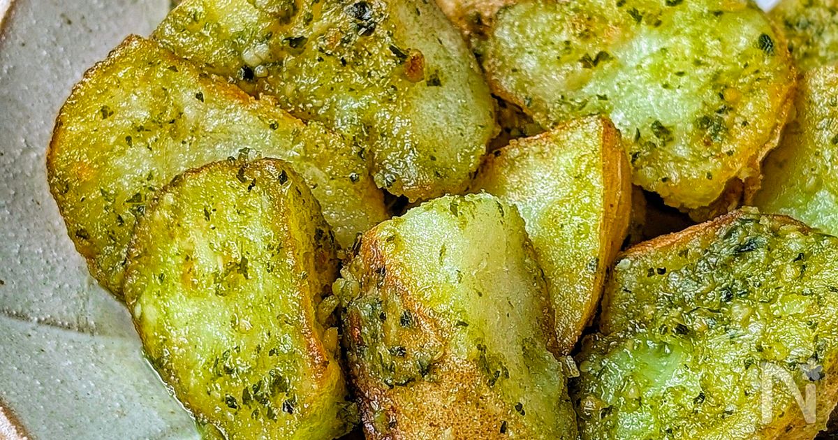 【カリッとじゃがいものバジル味噌焼き】ハマる美味しさ😋