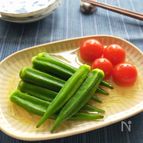 【オクラとミニトマトのお浸し】白だしで調味もラクラク♪