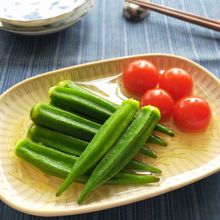【オクラとミニトマトのお浸し】白だしで調味もラクラク♪
