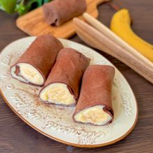 米粉で作る丸ごとチョコバナナクレープ