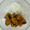かぼちゃと玉ねぎ《マヨなし♡塩昆布ツナサラダ》の工程1