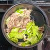 【白菜と豚肉とえのきの胡麻担々スープ】クセになる幸せのコク！の工程2