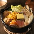 我が家の石狩鍋　濃厚甘辛 味噌バタースープ