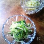 水菜のネギ塩ダレ和え