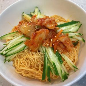 猫ママの作ってみた!投稿(うま辛!そうめんビビン麺【#簡単#時短#夏休み#ランチ】)