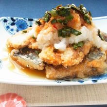 《 万能ニラだれ 》 サバの唐揚げ みぞれニラだれ仕立て